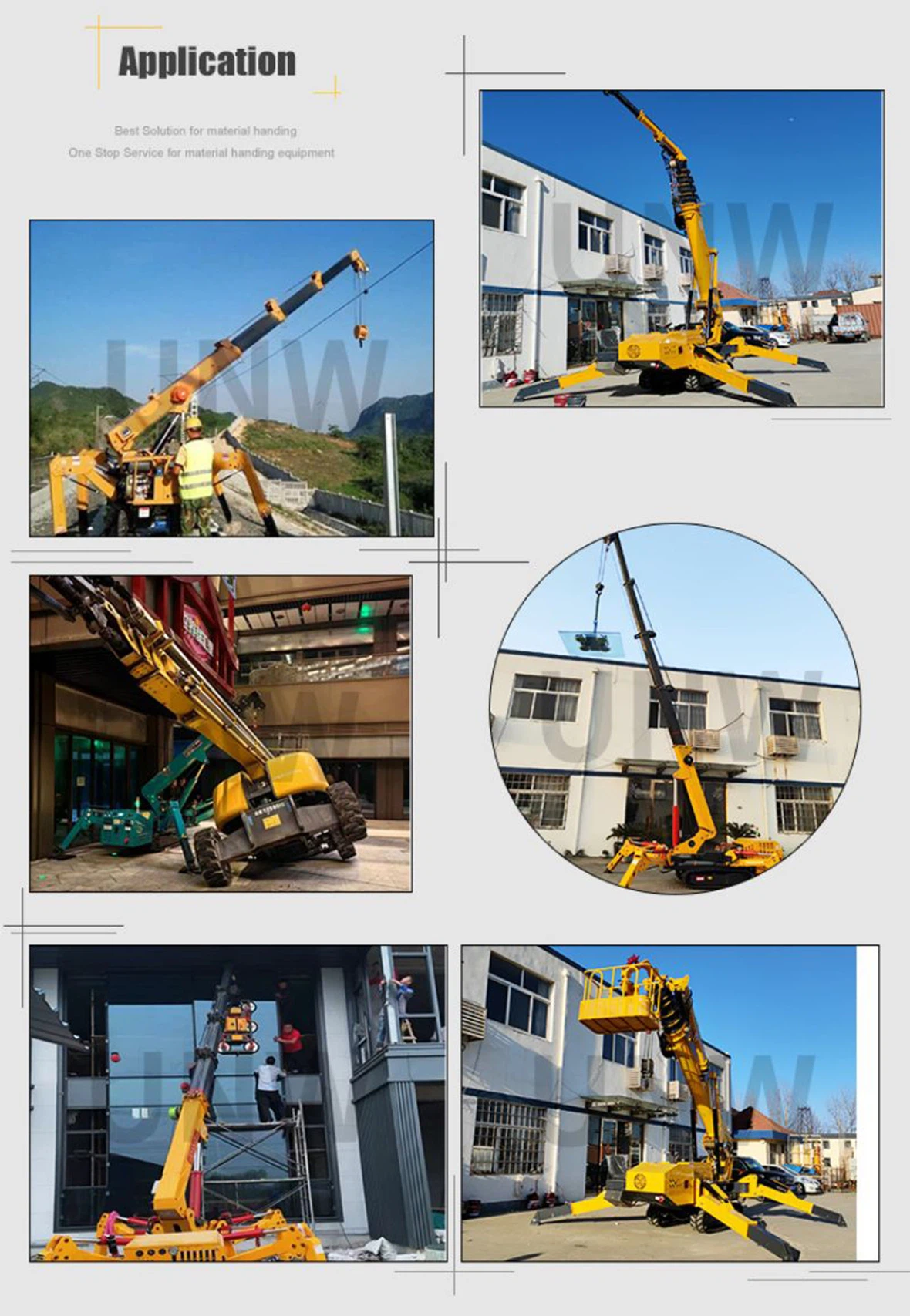 flexible spider crane for sale